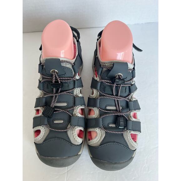 Eddie Bauer Sarah Walking Gray Pink Hiking Sport Water Flat Closed Toe Sandals 8 - Picture 3 of 13